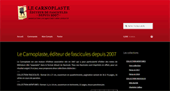 Desktop Screenshot of lecarnoplaste.fr