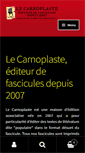 Mobile Screenshot of lecarnoplaste.fr