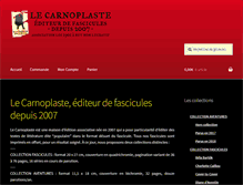 Tablet Screenshot of lecarnoplaste.fr